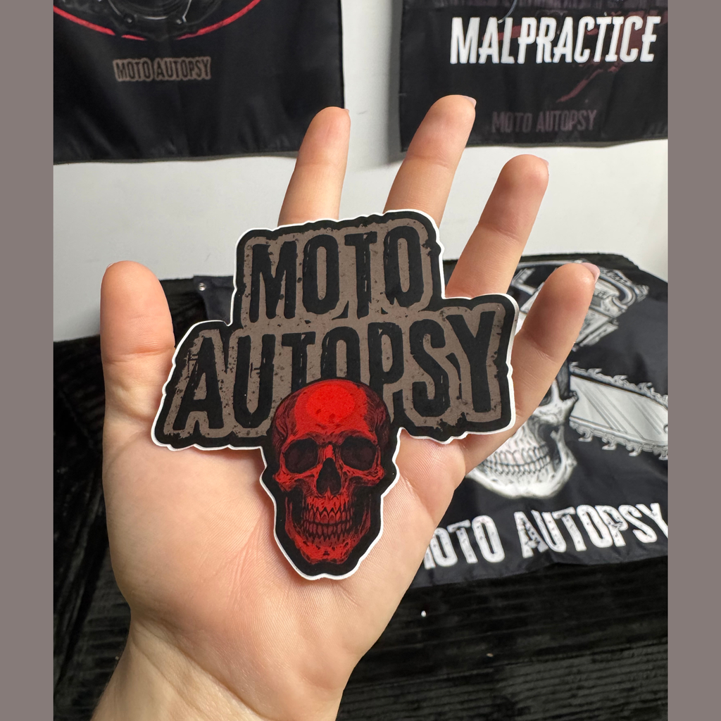 MA Red Skull Logo Sticker